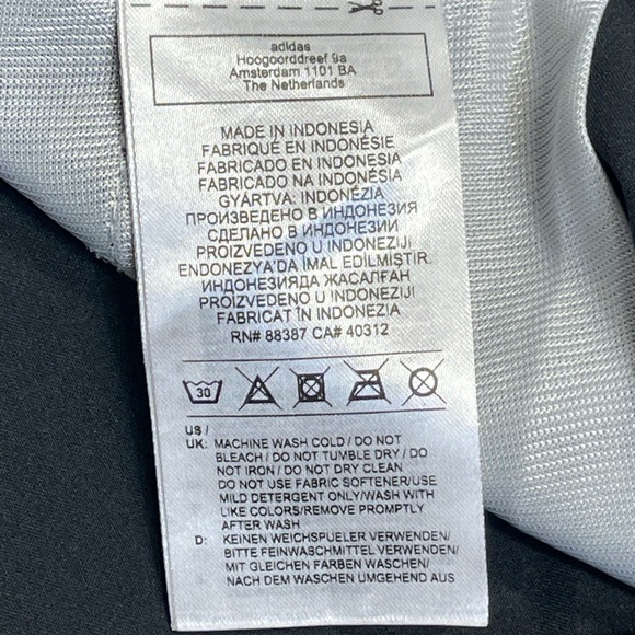 Adidas Womens athletic straight golf pants sz large black stretch pants workout - Picture 12 of 12